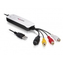 Delock 61769 Video Grabber przejściówka USB do S-Video/RCA (wideo + audio)