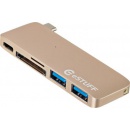 eStuff USB-C Slot-in Hub Gold ES84121-GOLD - stacja dokująca