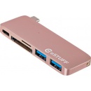 eStuff USB-C Slot-in Hub Rose ES84121-ROSE - stacja dokująca
