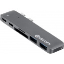 eStuff USB-C Slot-in Hub Grey ES84122-GREY - stacja dokująca