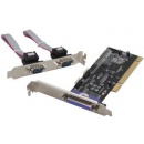 i-tec PCI Card 2 x Serial RS232 + 1 x Parallel DB25 PCI2S1P - karta PCIe