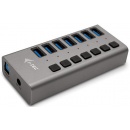 I-Tec USB 3.0 Charging HUB 7 port z zasilaczem 36W U3CHARGEHUB7, 7 - portowy hub USB