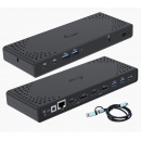 i-tec USB 3.0 / USB-C / Thunderbolt 3 Dual Display Docking Station Gen2 + Power Delivery 100W CADUA4KDOCKPDL2, stacja dokująca