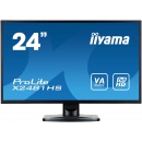 Iiyama X2481HS-B1 / monitor 23,6" / Full HD (1920 x 1080) / VA / LED / VGA / DVI / HDMI / VESA 100 x 100