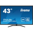 Iiyama X4373UHSU-B1 / monitor 42,5" / 4K UHD (3840 x 2160) / VA / LED / DP / mini-DP / HDMI / 2 x USB 2.0 / 2 x USB 3.0 / VESA 200 x 100