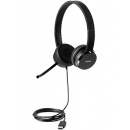 Lenovo 100 Stereo USB Headset 4XD0X88524 - słuchawki nauszne z mikrofonem, przewodowe