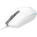 Logitech G102 LightSync (910-005824), przewodowa mysz do notebooków [biała]