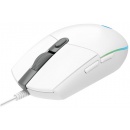 Logitech G203 LightSync (910-005797), przewodowa mysz do notebooków [biała]