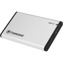 Transcend StoreJet 25S3 TS0GSJ25S3 - obudowa na dysk 2.5" SATA - 1 x USB 3.0, srebrna