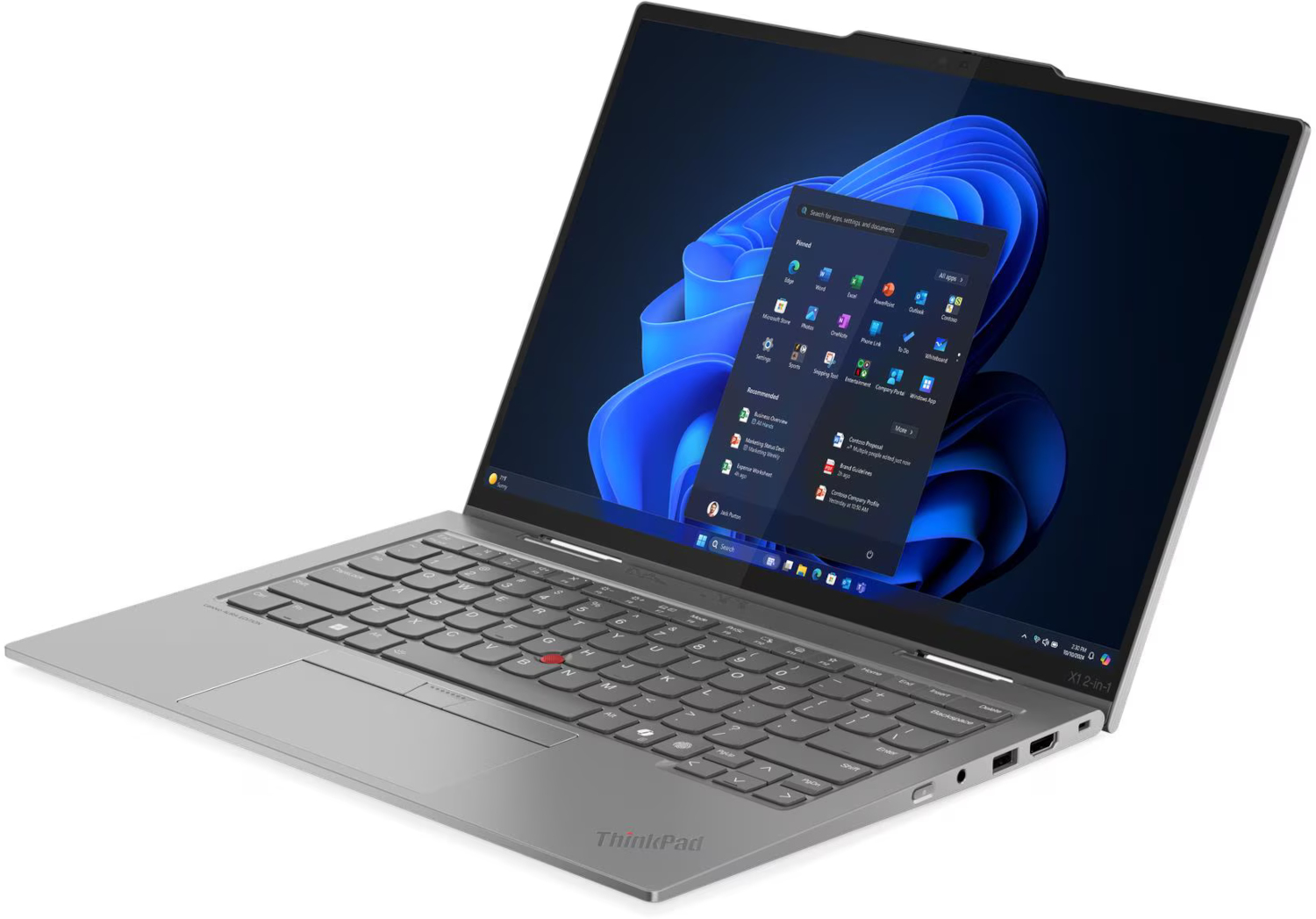 Lenovo ThinkPad X1 2-in-1 Gen 10 w trybie laptopa