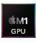 Model karty graficznej: Apple M1 8-core GPU