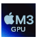 Model karty graficznej: Apple M3 Pro 14-core GPU