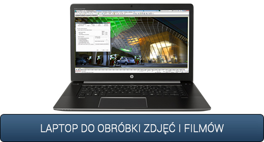 Laptop do obróbki zdjęć oraz filmów